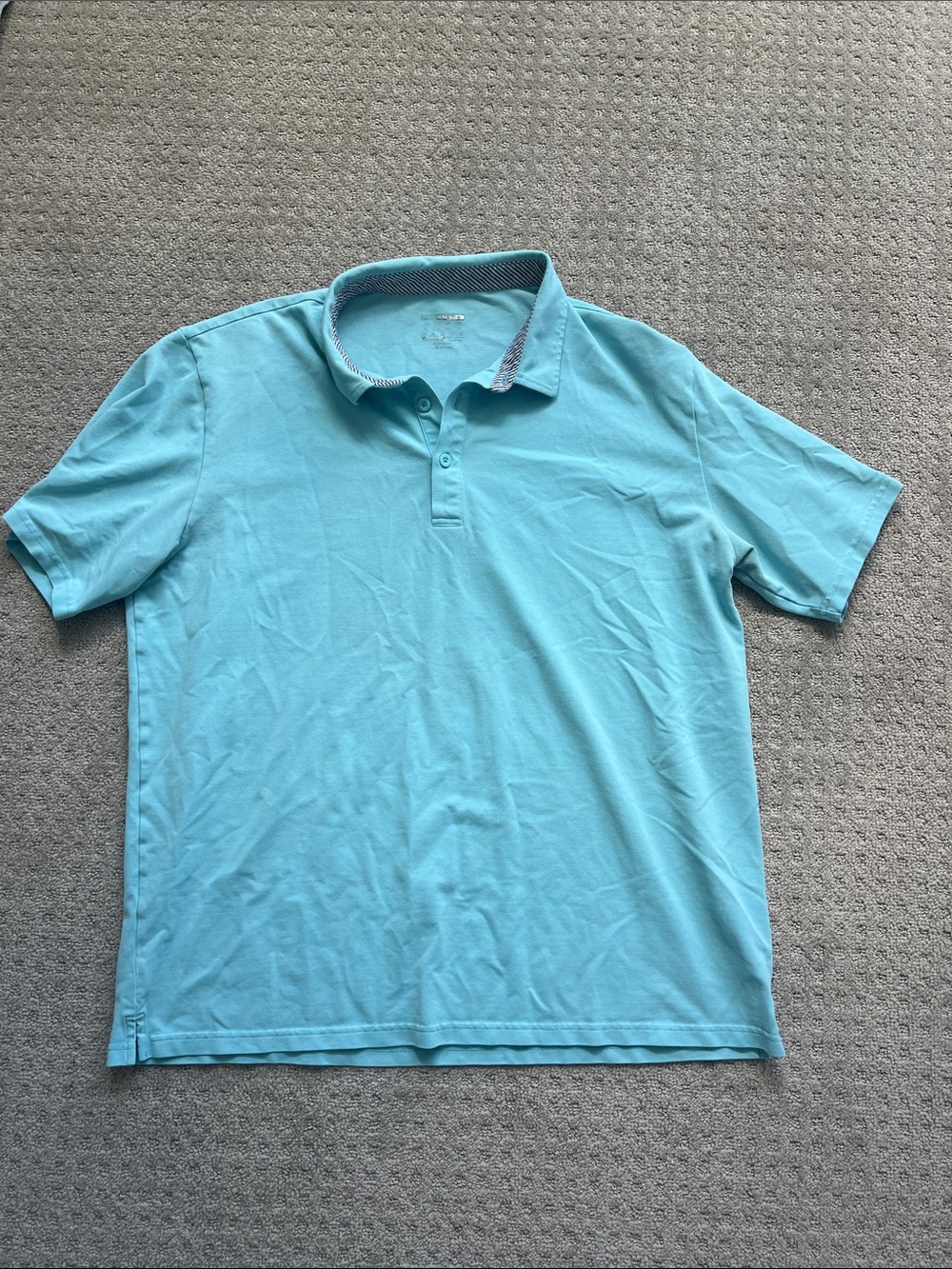 Men's Aqua Polo Shirt